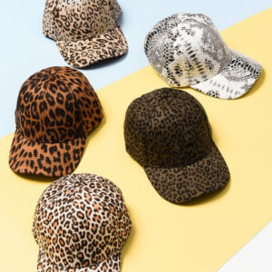 ANIMAL PRINT BASE BALL CAPS