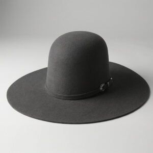 Cuernos Chuecos 6X Charcoal Grey Open Crown Cowboy Felt Hat