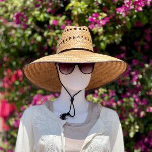 Sizzling Summer Sale! 2 Straw Hats Maximum Sun Protection! 1 Jumbo straw hat and 1 Ventilated gardening straw hat, UNISEX HATS! all Natural