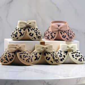 Summer Wide Brim Leopard Pattern Straw Sun Visor