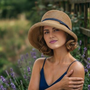 Women’s Straw Sun Hat, Foldable Floppy Beach Hat, Raffia Wide Brim Summer Hat, Hepburn Style Japanese Beach Fashion, Sun Protection Outdoor